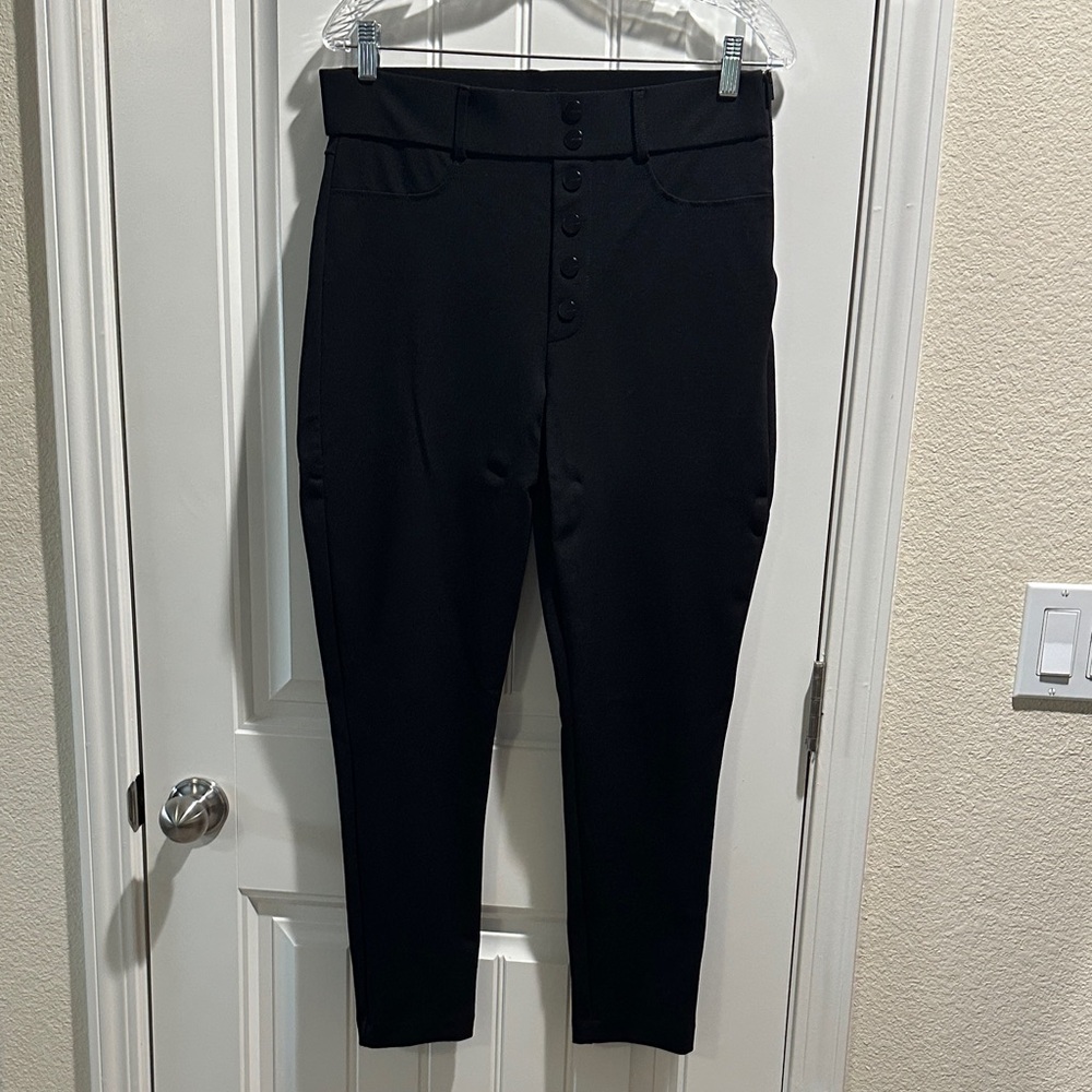 Joe's Jeans Black Ponté Knit Pants, Size 30-31